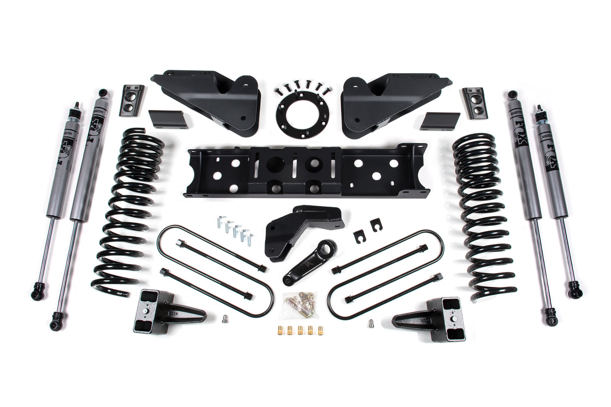 19-24 RAM 3500 6.5 Inch Radius Arm Bracket 5 Inch Rear Block Without Overload Diesel 6-Bolt T-Case Zone Offroad