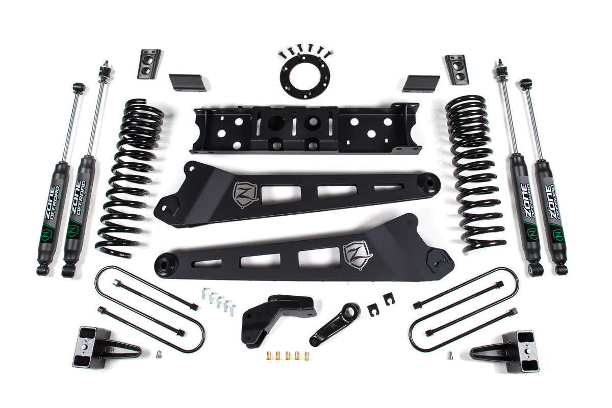19-24 RAM 3500 6.5 Inch Radius Arm 5 Inch Rear Block Without Overload Diesel 8-Bolt T-Case Zone Offroad