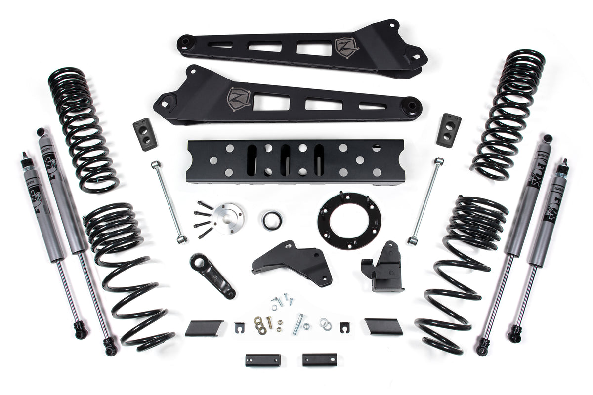 19-24 RAM 2500 6.5 Inch Radius Arm 4.5 Inch Rear Coils Diesel 6-Bolt T-Case Zone Offroad