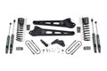 13-18 RAM 3500 4 Inch Replacement Radius Arm Lift Kit Gas 2 Inch Rear Block Zone Offroad
