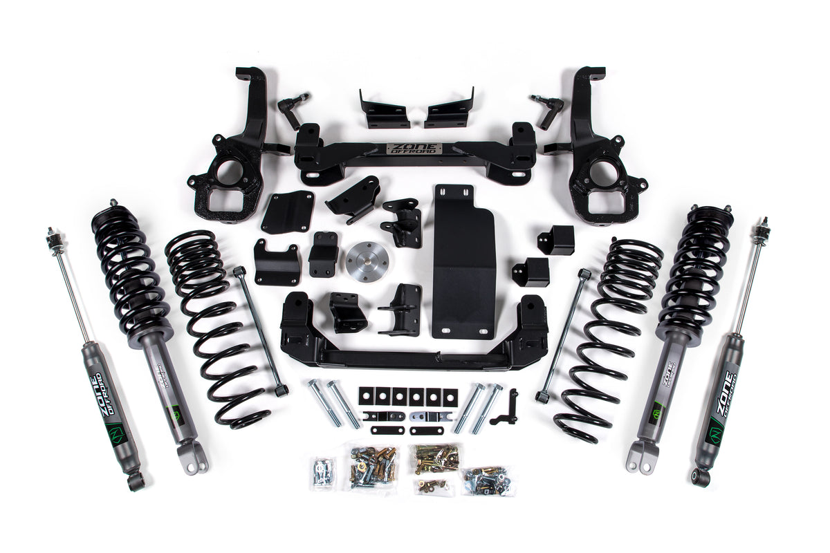 19-23 RAM 1500 Rebel/OffRoad 4WD 4 Inch Front 5 Inch Rear Lift Kit Zone Offroad
