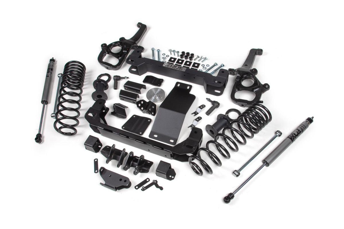 6 Inch Lift Kit for 2025 Ram 1500 4WD 6 Inch Front 5 Inch Rear Suspension Lift System Standard Bore Zone Offroad