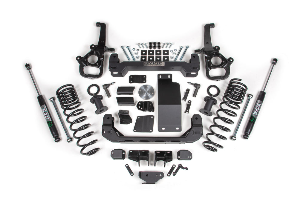 6 Inch Lift Kit for 2025 Ram 1500 4WD 6 Inch Front 5 Inch Rear Suspension Lift System Standard Bore Zone Offroad