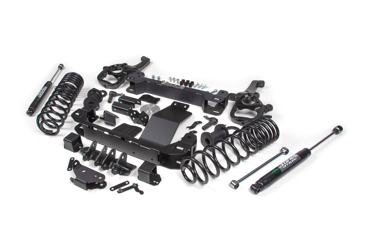 6 Inch Lift Kit for 2025 Ram 1500 4WD 6 Inch Front 5 Inch Rear Suspension Lift System Standard Bore Zone Offroad