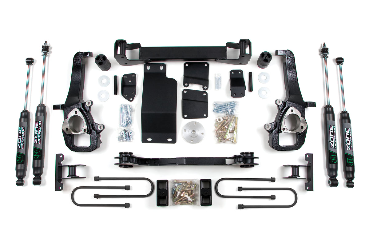 02-05 Dodge RAM 1500 5.0 Inch Lift Kit With Nitro Shocks Zone Offroad
