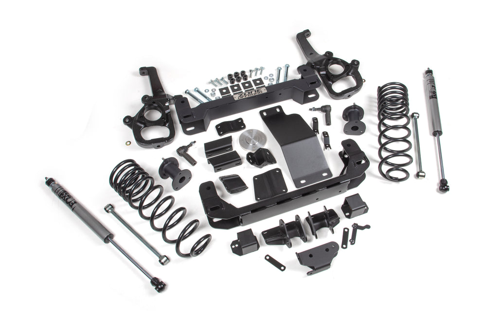 4 Inch Lift Kit for 2025 Ram 1500 4WD 4 Inch Front 3 Inch Rear Suspension Lift System Standard Bore Zone Offroad