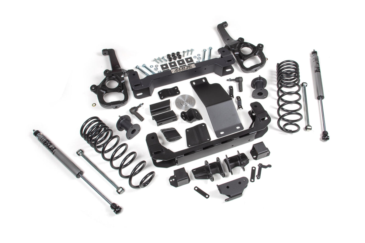 4 Inch Lift Kit for 2025 Ram 1500 4WD 4 Inch Front 3 Inch Rear Suspension Lift System Standard Bore Zone Offroad