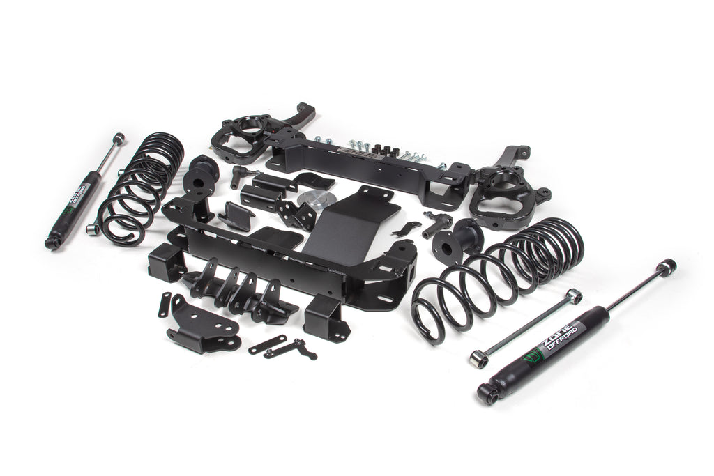 4 Inch Lift Kit for 2025 Ram 1500 4WD 4 Inch Front 3 Inch Rear Suspension Lift System Standard Bore Zone Offroad