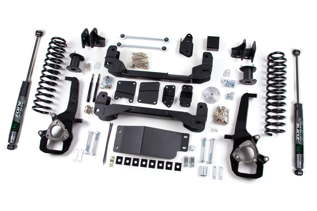 2012 Dodge 1500 6 Inch Front 3 Inch Rear Strut Spacer Lift Kit Zone Offroad