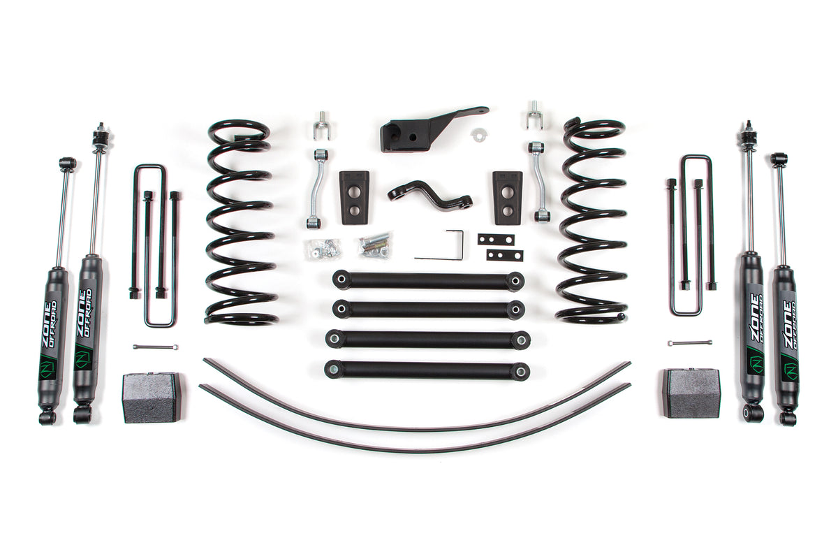 2000 Dodge RAM 1500 5 Inch Coil Spring Lift Kit Zone Offroad