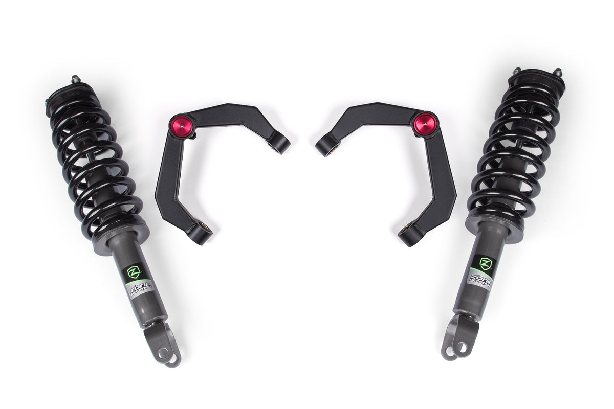 19-26 Ram 1500 4WD 2 Inch Leveling Kit, 0 Inch Rear Lift - Nitro Loaded Struts Zone Offroad