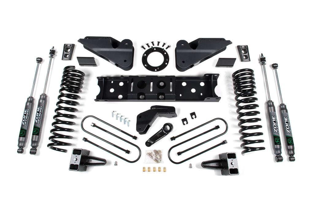 19-24 RAM 3500 4.5 Inch Radius Arm Bracket 2 Inch Rear Block Without Overload Diesel 6-Bolt T-Case Zone Offroad