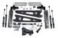 17-19 Ford F-250/350 Super Duty 4 Inch Radius Arm Lift Kit 2 Inch Rear Block Gas 3 Leaf Main Zone Offroad