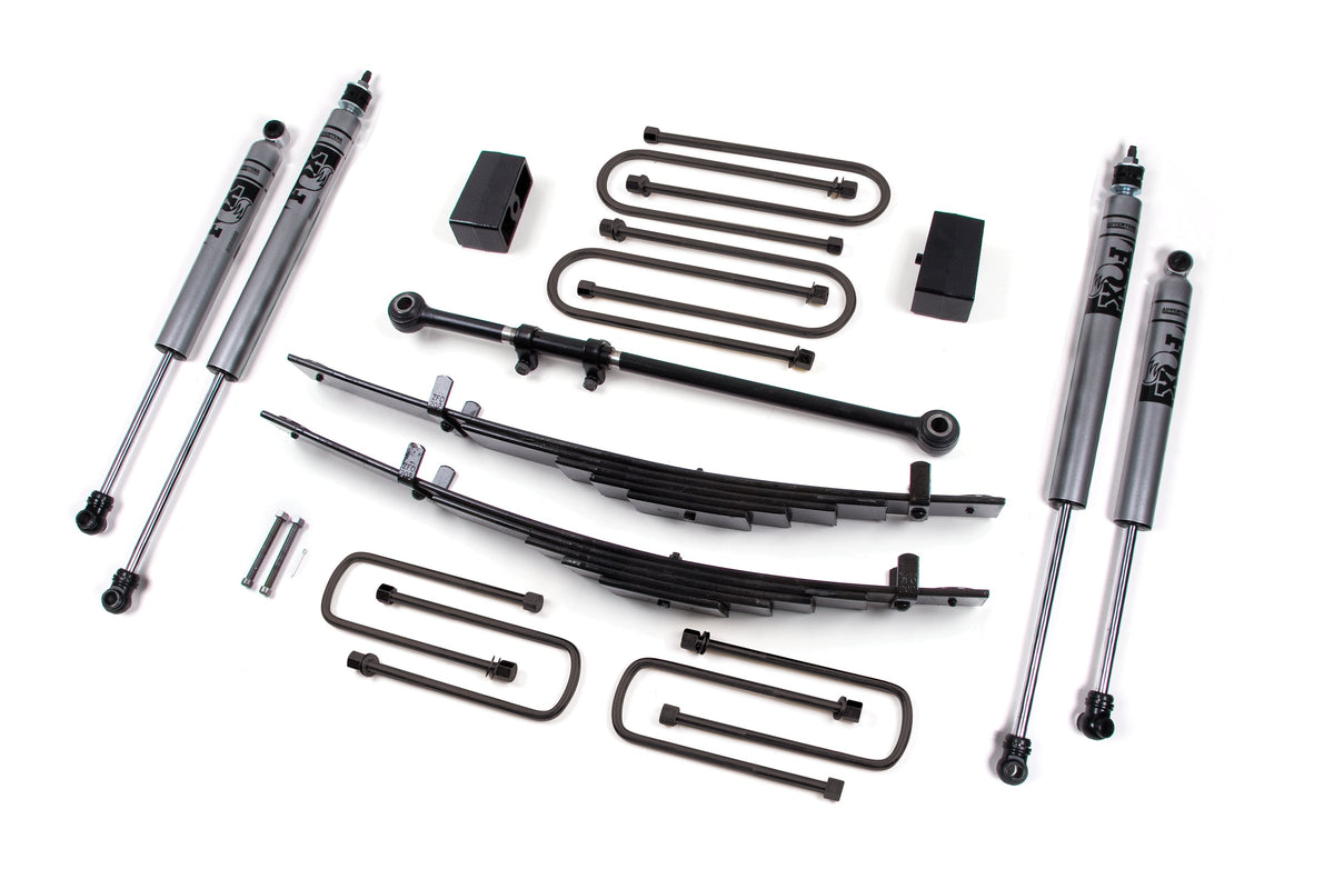 00-05 Ford Excursion 4 Inch Leaf Spring Lift Kit Zone Offroad