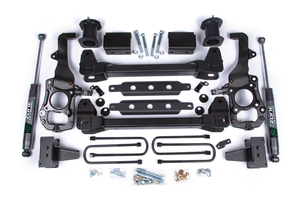 21-24 Ford F-150 2WD 6 Inch Lift Kit 4 Inch Rear Lift Block Spacer Front Zone Offroad