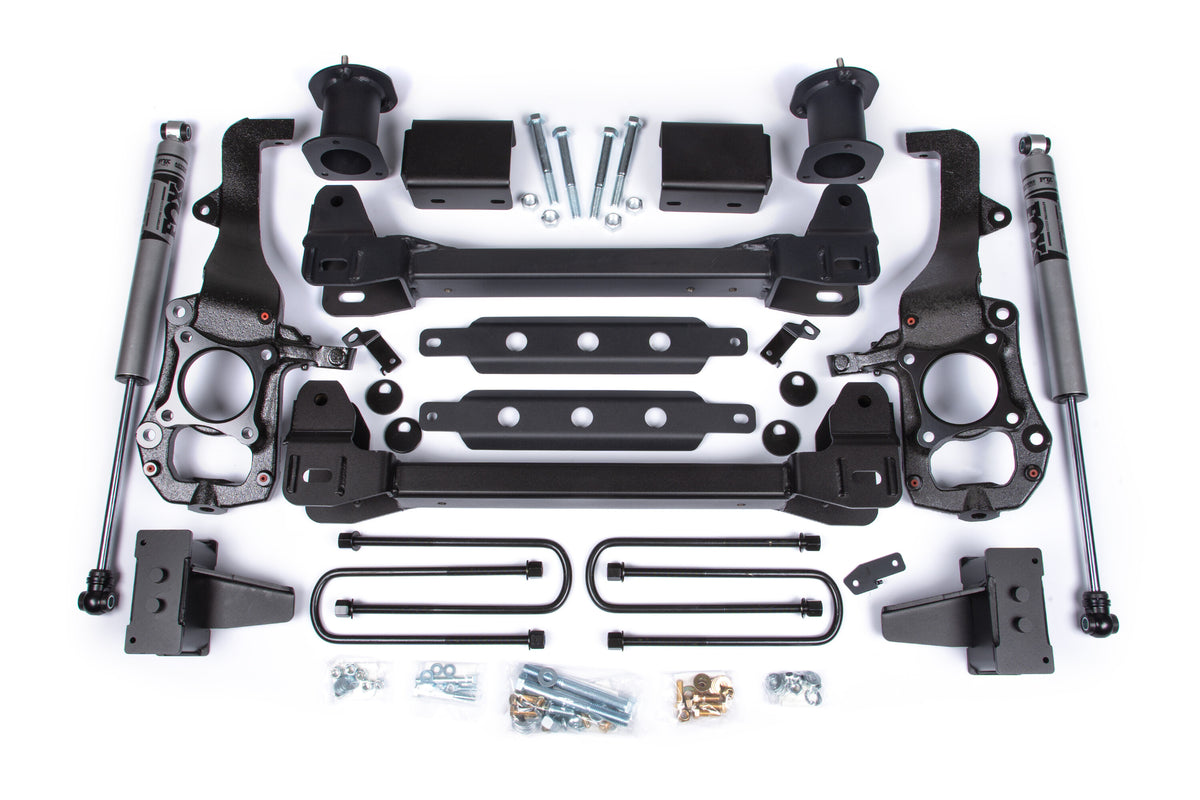 21-24 Ford F-150 2WD 6 Inch Lift Kit 4 Inch Rear Lift Block Spacer Front Zone Offroad