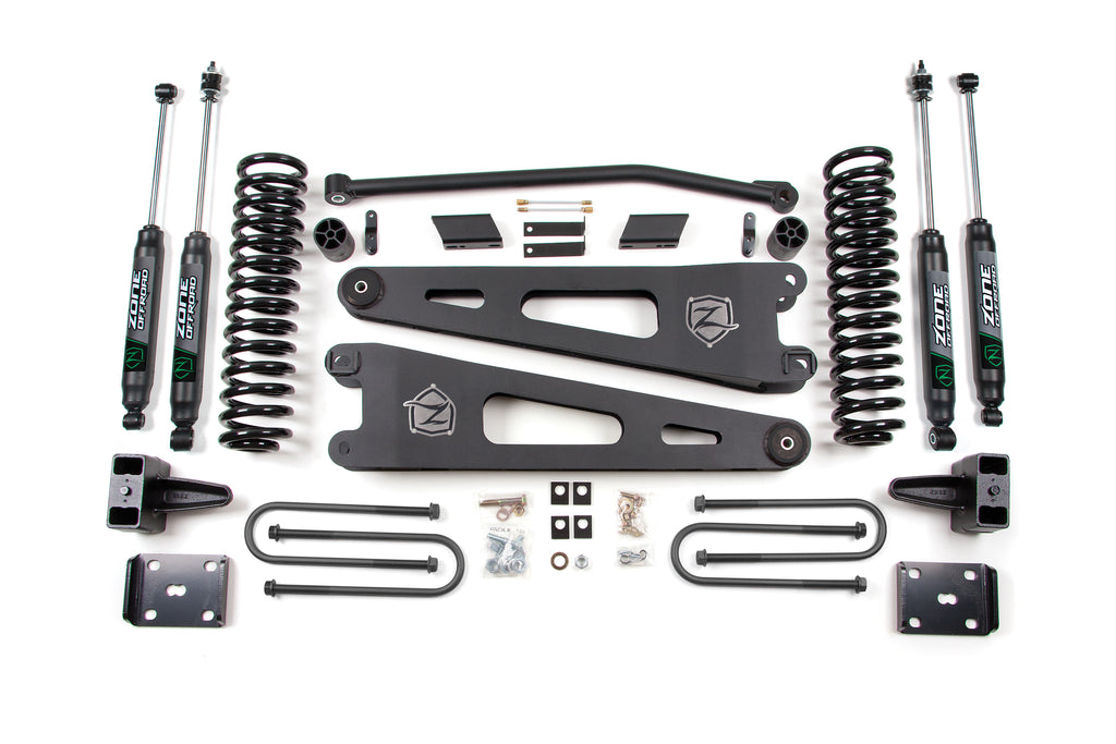 11-16 Ford F-250/F-350 Super Duty 4 Inch Radius Arm Lift Kit Gas With Overload Zone Offroad