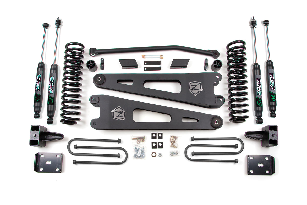11-16 Ford F-250/F-350 Super Duty 4 Inch Radius Arm Lift Kit Gas With Overload Zone Offroad