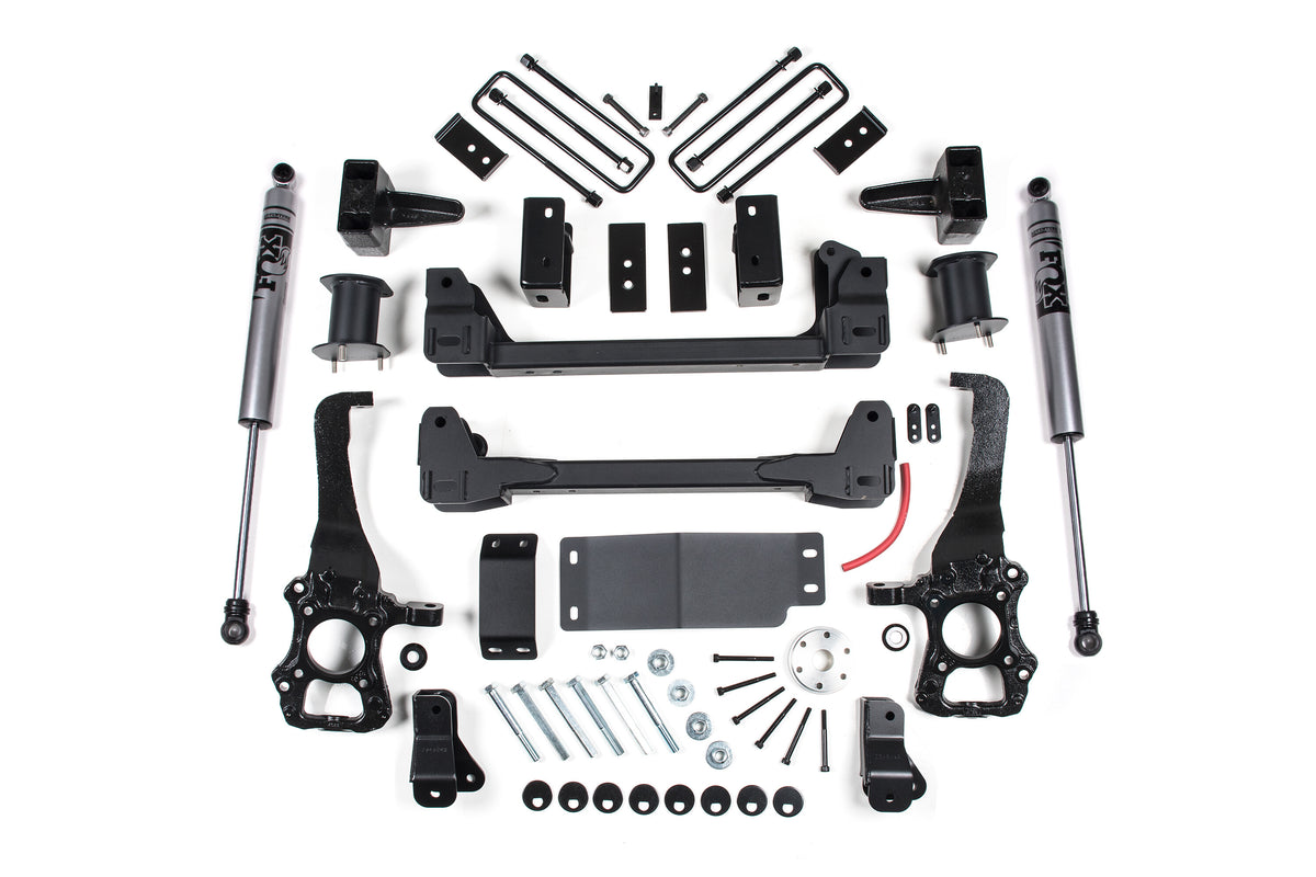 15-20 F-150 6 Inch Lift Kit 4-3/8 Inch Rear Block Zone Offroad