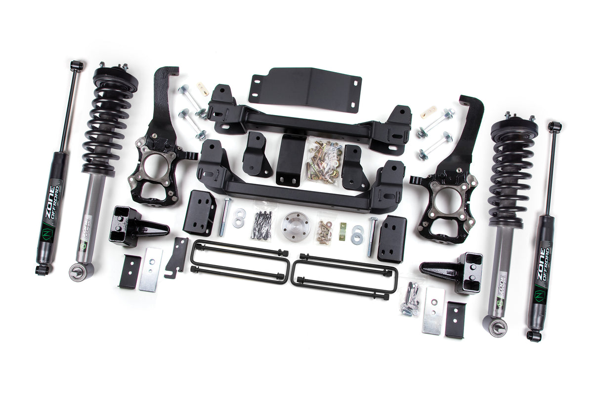 2014 Ford F-150 6 Inch Lift Kit 4 Inch Rear Block Zone Offroad
