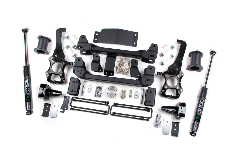 2014 Ford F-150 6 Inch Lift Kit 4 Inch Rear Block Zone Offroad