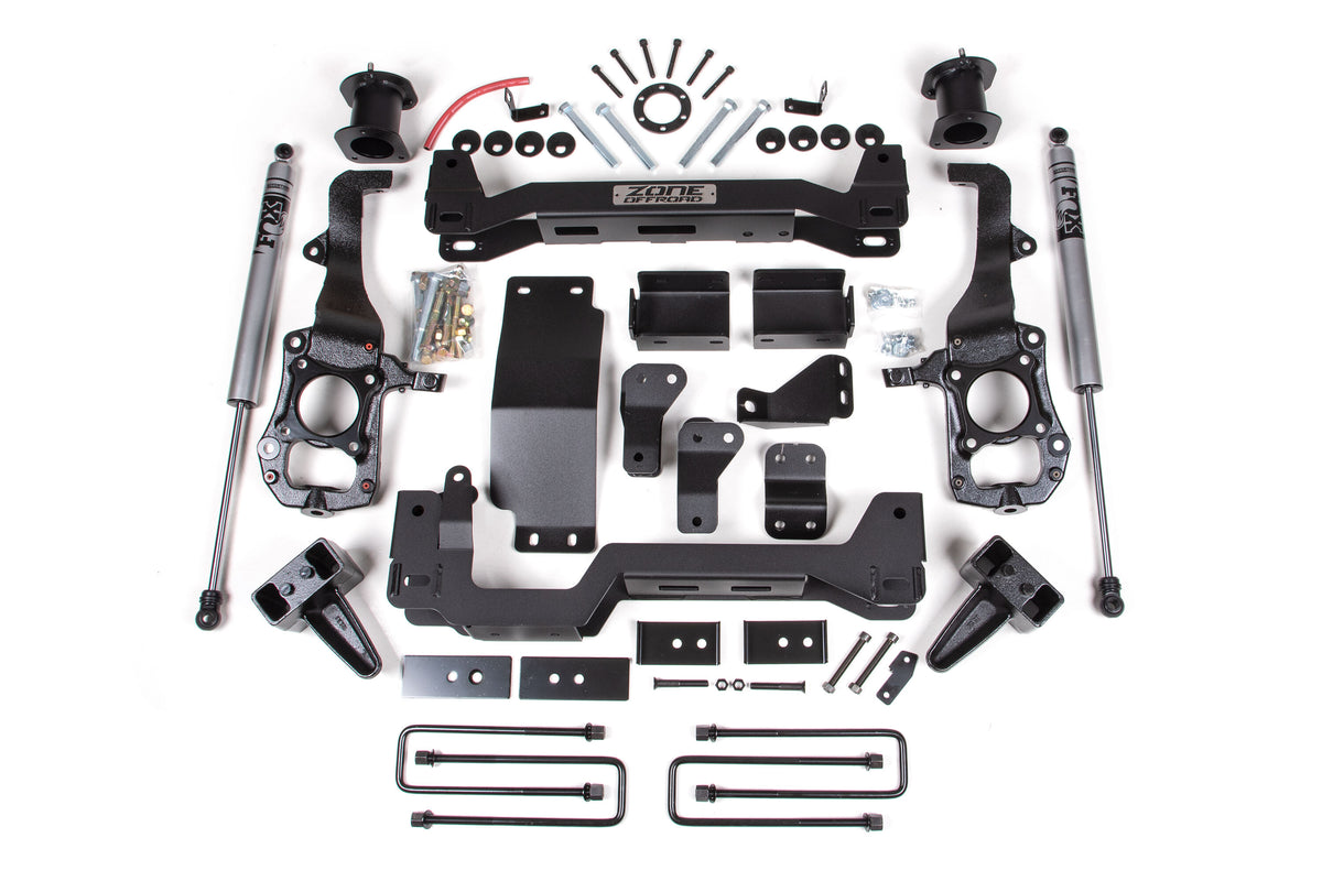 21-24 Ford F-150 6 Inch Front 4 Inch Rear Lift Kit Zone Offroad