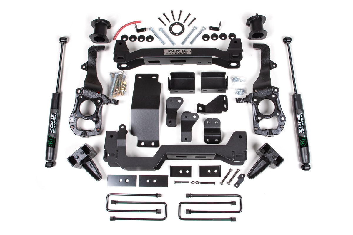 21-24 Ford F-150 6 Inch Front 4 Inch Rear Lift Kit Zone Offroad