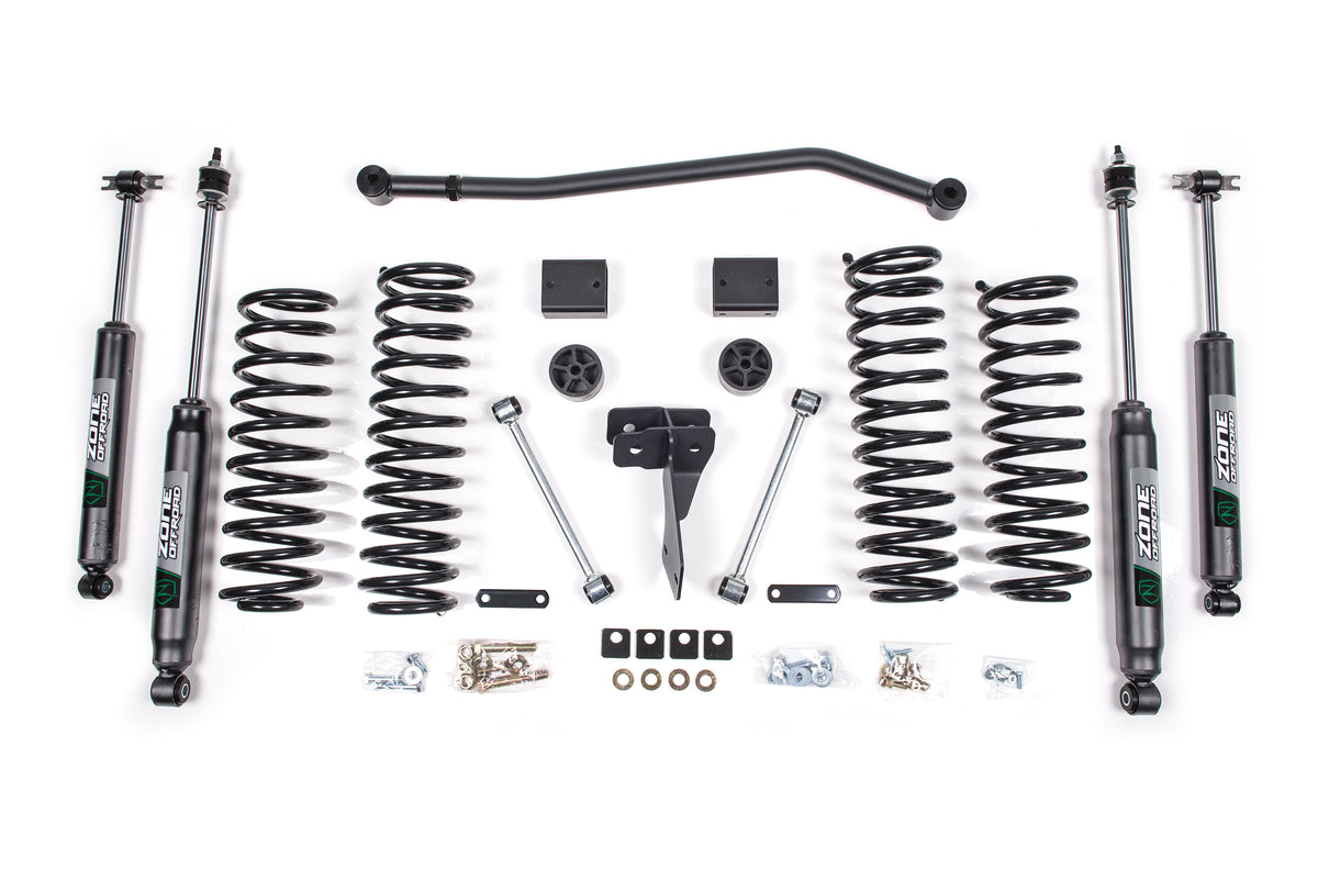 07-11 Jeep Wrangler JK 2 Door 4 Inch Coil Spring Lift Kit Zone Offroad