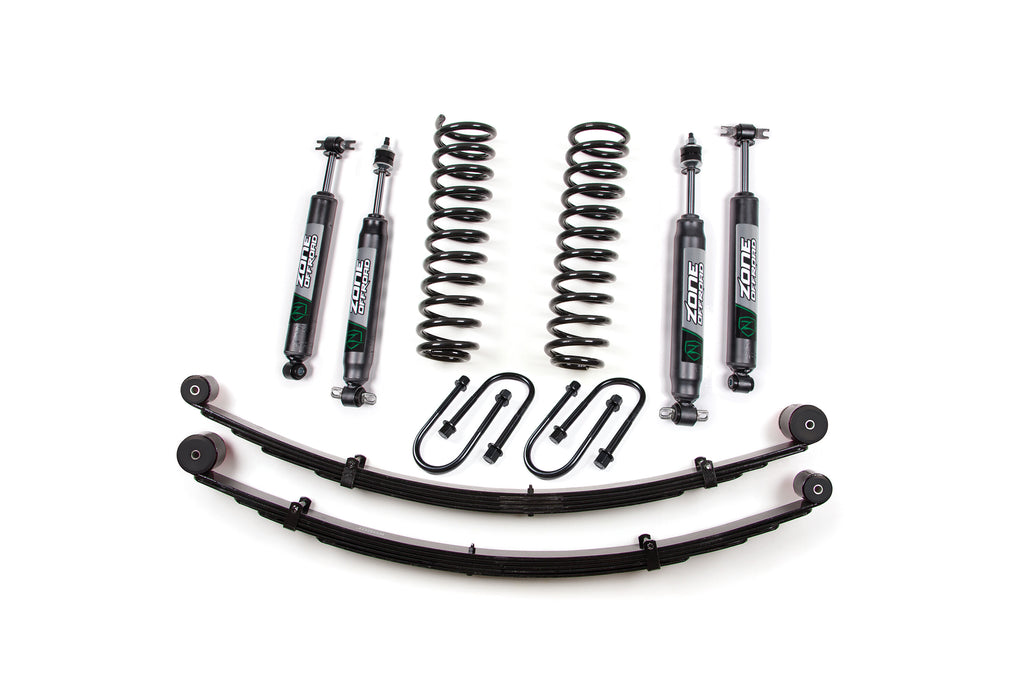 84-01 Jeep Cherokee XJ 3 Inch Lift Kit With Rear Springs -Dana 35 Zone Offroad