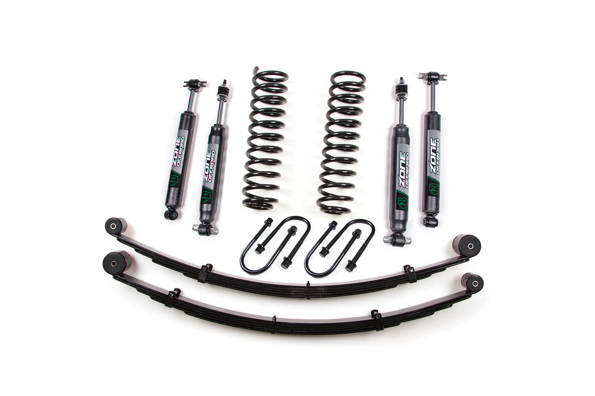 84-01 Jeep Cherokee XJ 3 Inch Lift Kit With Rear Springs -Dana 35 Zone Offroad