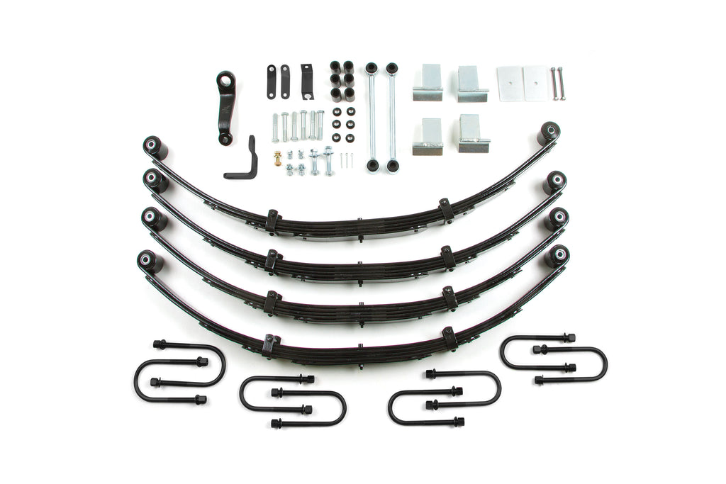 87-95 Jeep Wrangler YJ 4 Inch Leaf Spring Lift Kit With Power Steering Zone Offroad