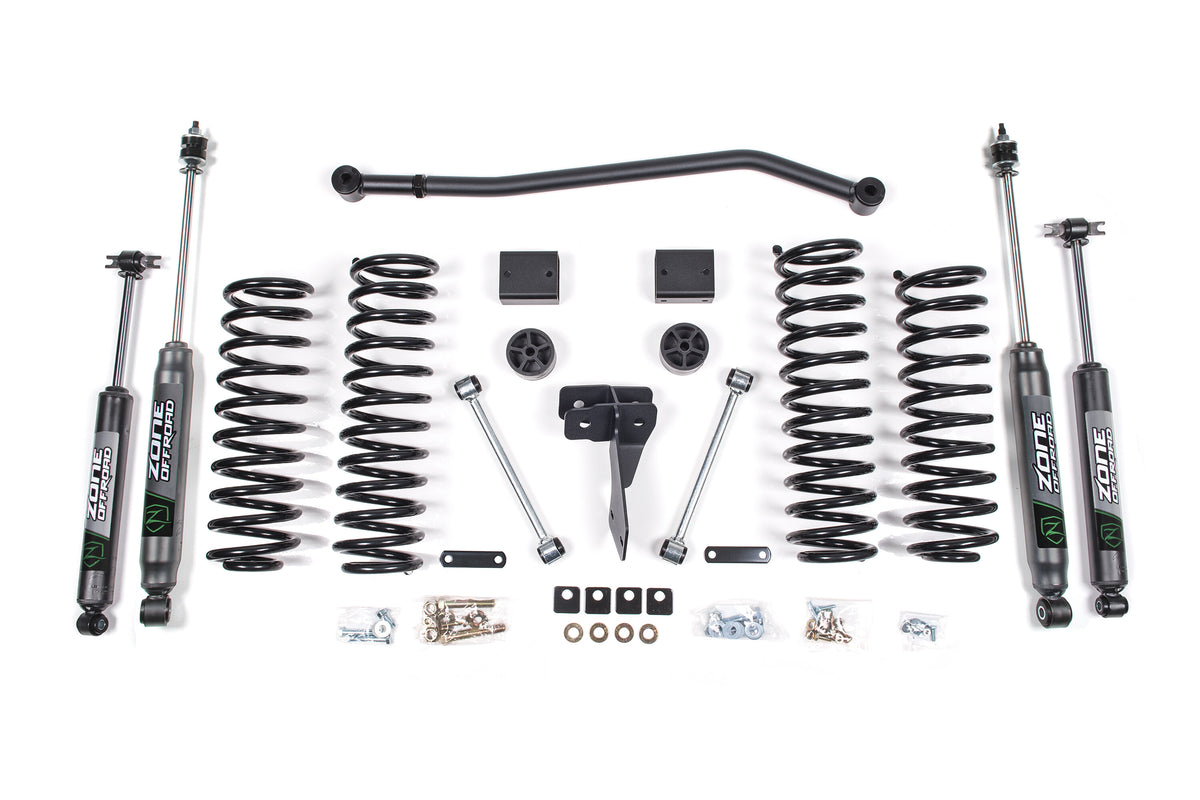12-18 Jeep Wrangler JK 2 Door 4 Inch Coil Spring Lift Kit Zone Offroad