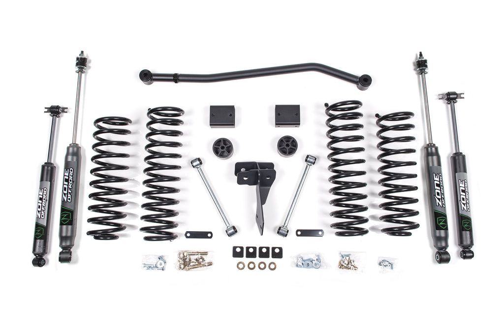 12-18 Jeep Wrangler JK 4 Door 4 Inch Coil Spring Lift Kit Zone Offroad