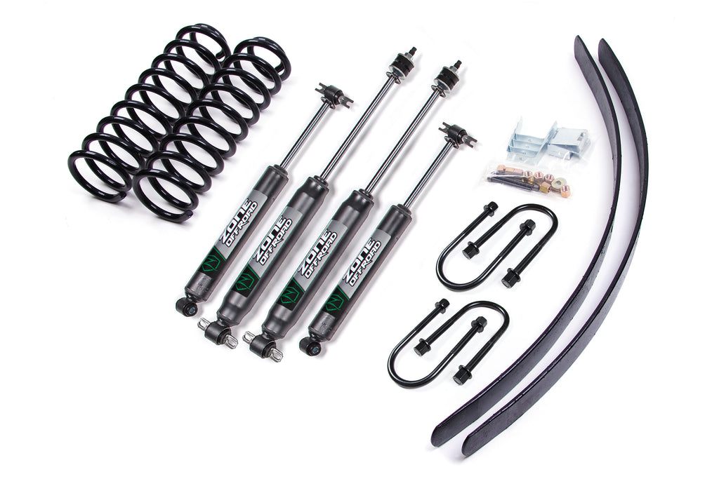 84-01 Jeep Cherokee XJ 3 Inch Coil Spring Lift Kit With Chrysler Axle Zone Offroad