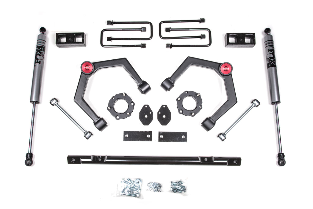 16-24 Nissan Titan XD 4WD 2 Inch Adventure Series Lift Kit, 2 Inch Rear Lift, Block - Strut Spacer, Fox 2.0 Adventure Series Shocks Zone Offroad