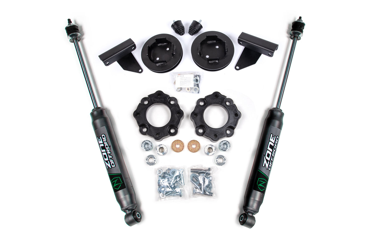 2022-Up Toyota Tundra 4WD 2 Inch Lift Kit 1 Inch Rear Spacer With Nitro Shocks Zone Offroad