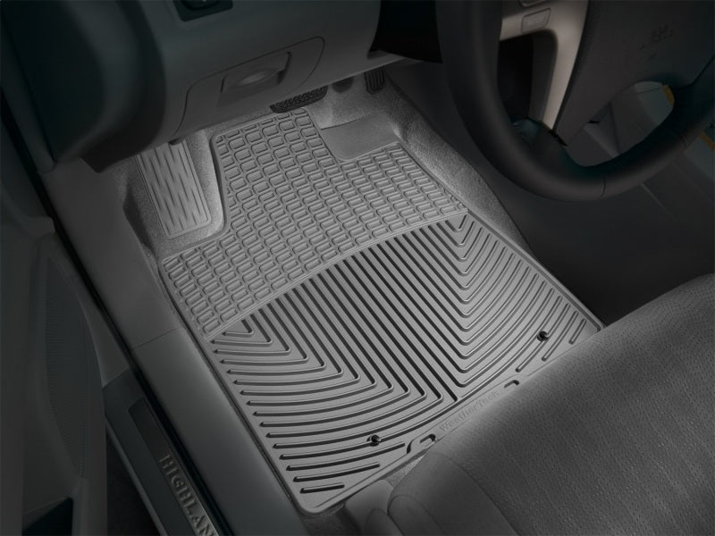 WeatherTech 08-13 Toyota Highlander Front Rubber Mats - Grey