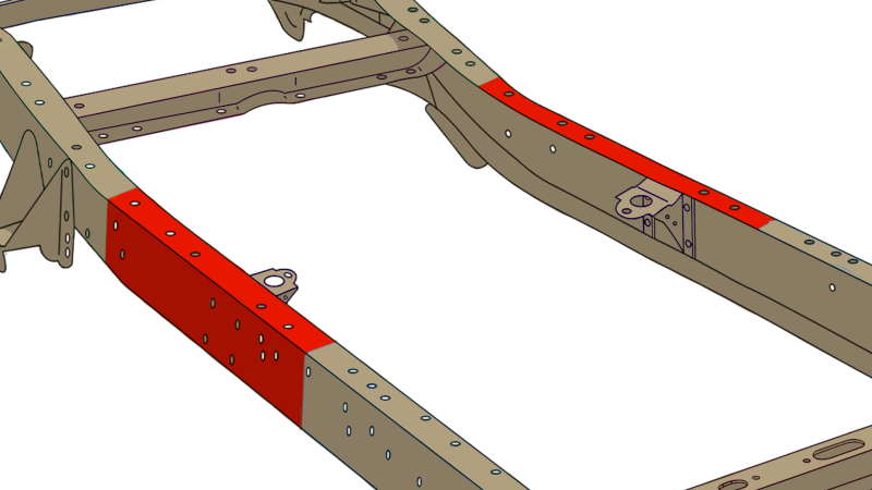 Rust Buster Center Rear Frame Section