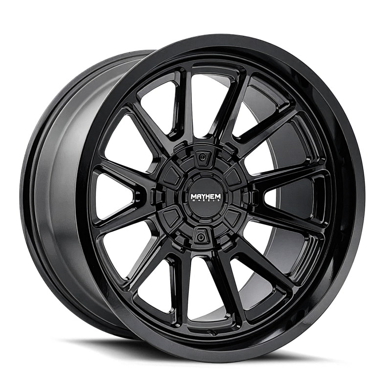 Mayhem 8116 Intrepid 18x9 / 5x127/5x139.7 BP / -12mm Offset / 87mm Hub Gloss Black Wheel