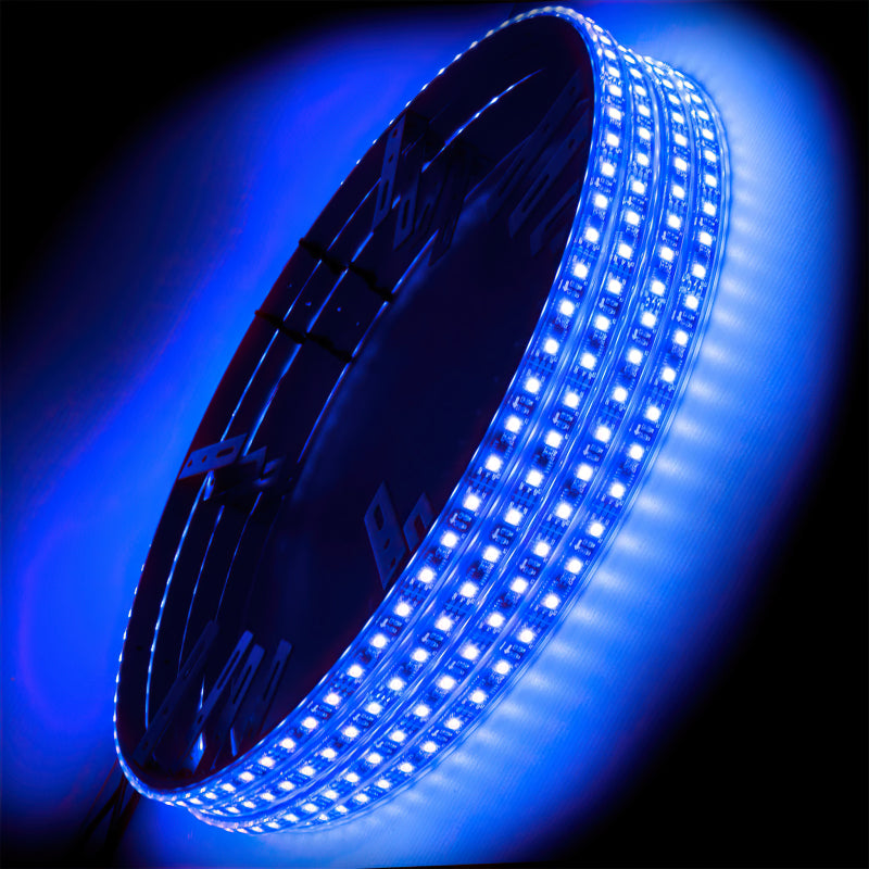 Oracle LED Illuminated Wheel Rings - Double LED - Blue