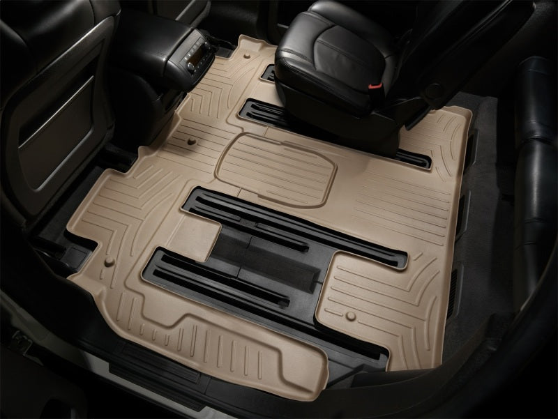 WeatherTech 07+ GMC Acadia Rear FloorLiner - Tan