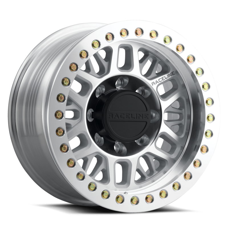 Raceline RT951M Ryno 17x9in / 5x139.7 BP / -12mm Offset / 108mm Bore - Machined Beadlock Wheel