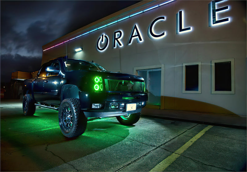 Oracle Chevy Silverado 07-13 Halo Kit Round Style - ColorSHIFT w/ Simple Controller