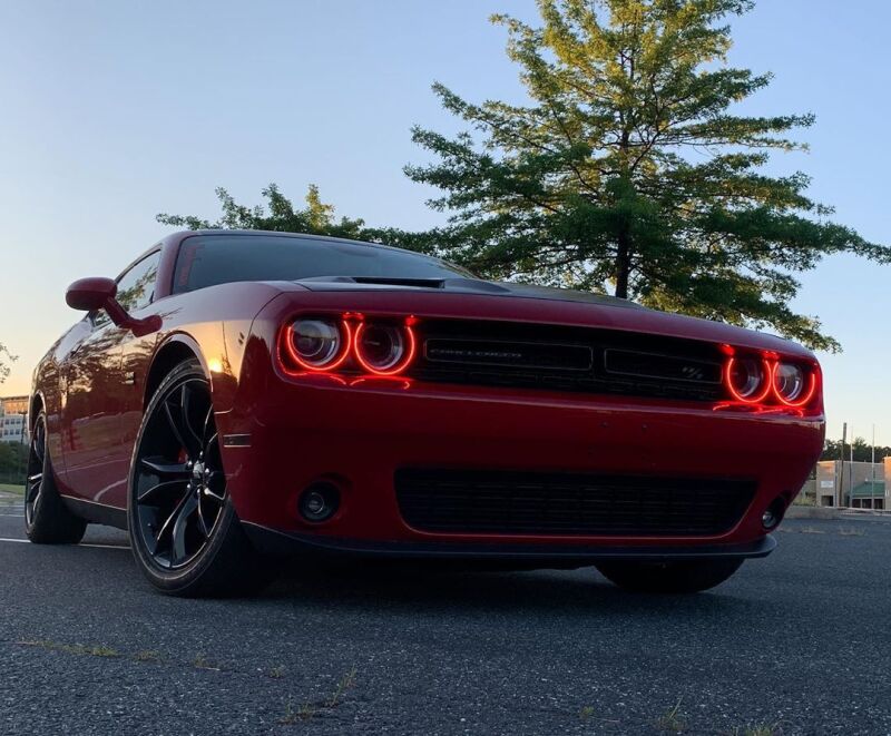 Oracle Dodge Challenger 15-21 LED Waterproof Halo Kit - ColorSHIFT w/ Simple Controller
