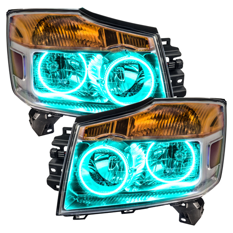 Oracle Nissan Titan 04-07 Halo Kit - ColorSHIFT w/o Controller