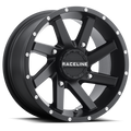 Raceline A82B Twist 14x7in / 4x137 BP / 10mm Offset / 110.18mm Bore - Satin Black Wheel
