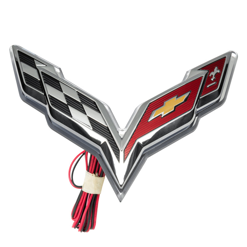 Oracle Corvette C7 Rear Illuminated Emblem - UV/Purple