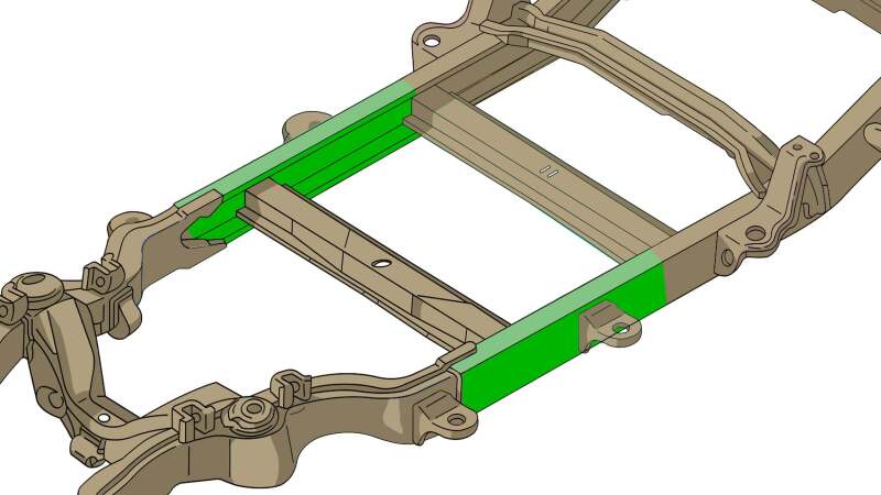 Rust Buster Center Frame Section Left Side