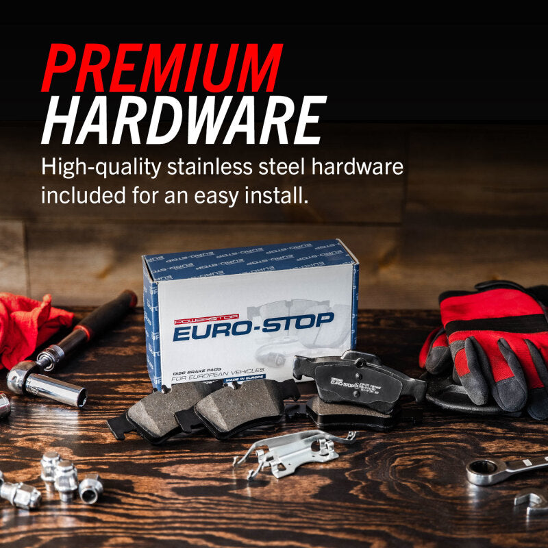 Power Stop 13-16 Audi Allroad Euro-Stop ECE-R90 Front Brake Pads