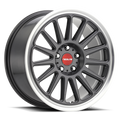 Raceline 315G Grip 17x8in / 5x100 BP / 40mm Offset / 72.6mm Bore - Gunmetal & Machined Wheel